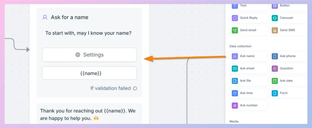 Data Collection- Ask Name