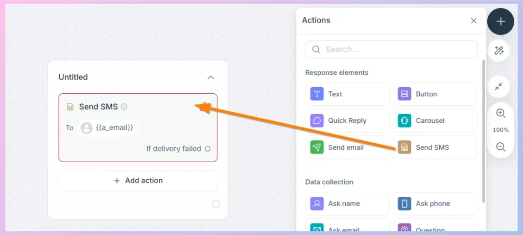 Response Elements -sent-sms