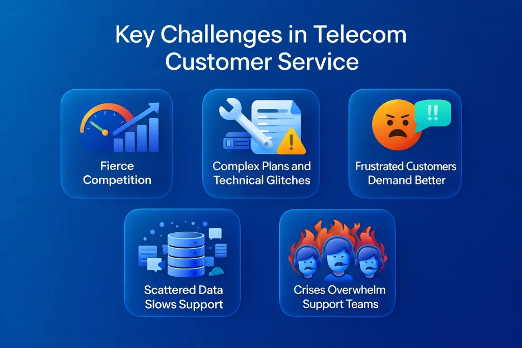 Key Challenges in Telecom Customer Service