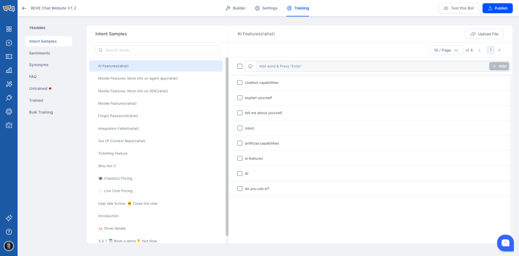 Smarter chatbot training