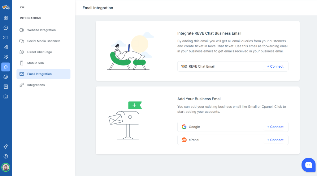 Gmail and cPanel integration