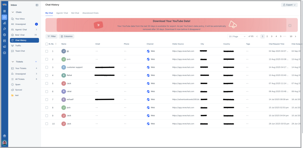 Chat History_Live chat