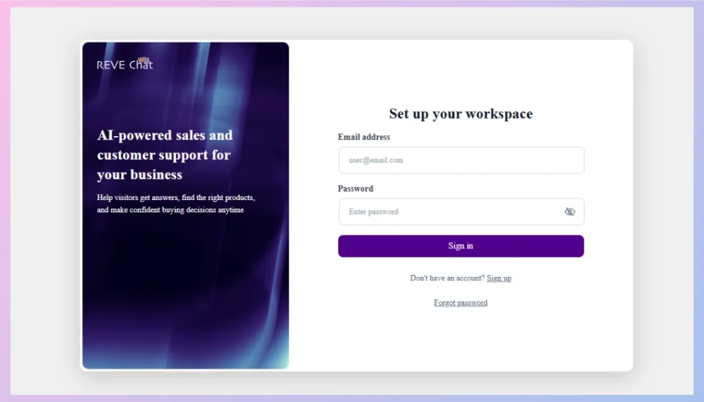 Connect an Existing REVE Chat Account