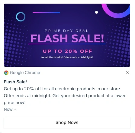 Promotional-web-push-notification