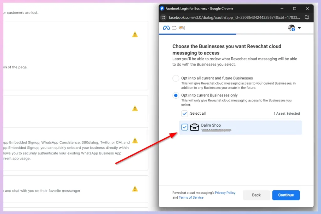 Review all the facebook permission