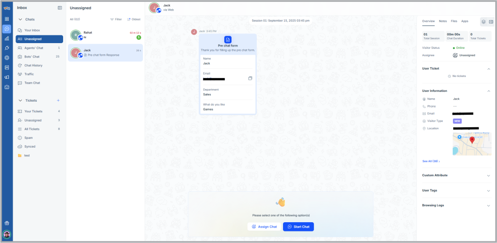 Unassigned_Live chat