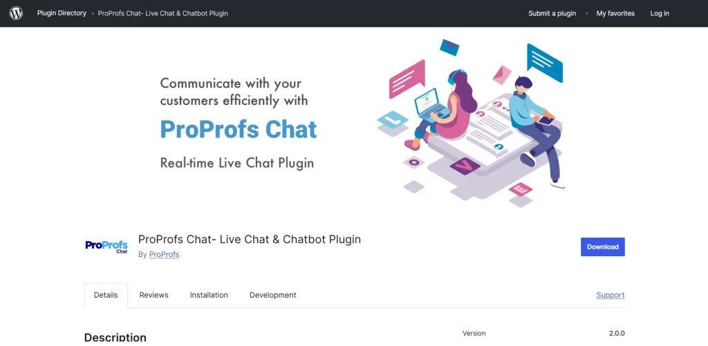 ProProfs WordPress Chatbot Plugin
