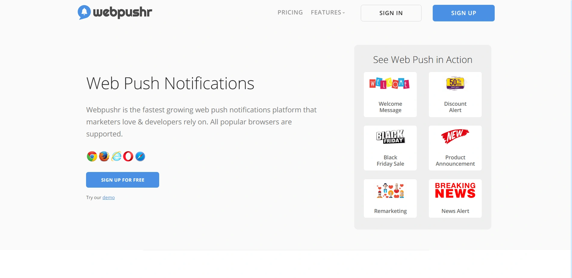 Webpushr