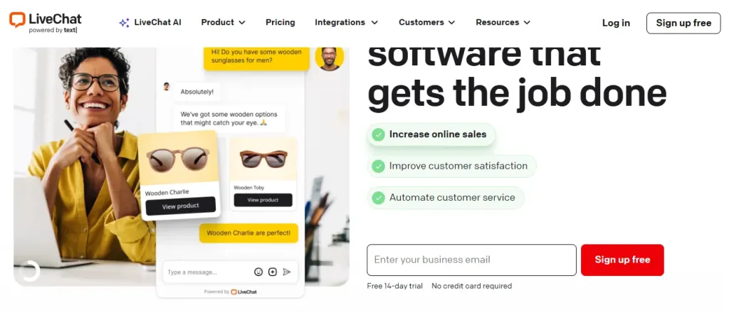 LiveChat – Best for Professional Real-Time Support