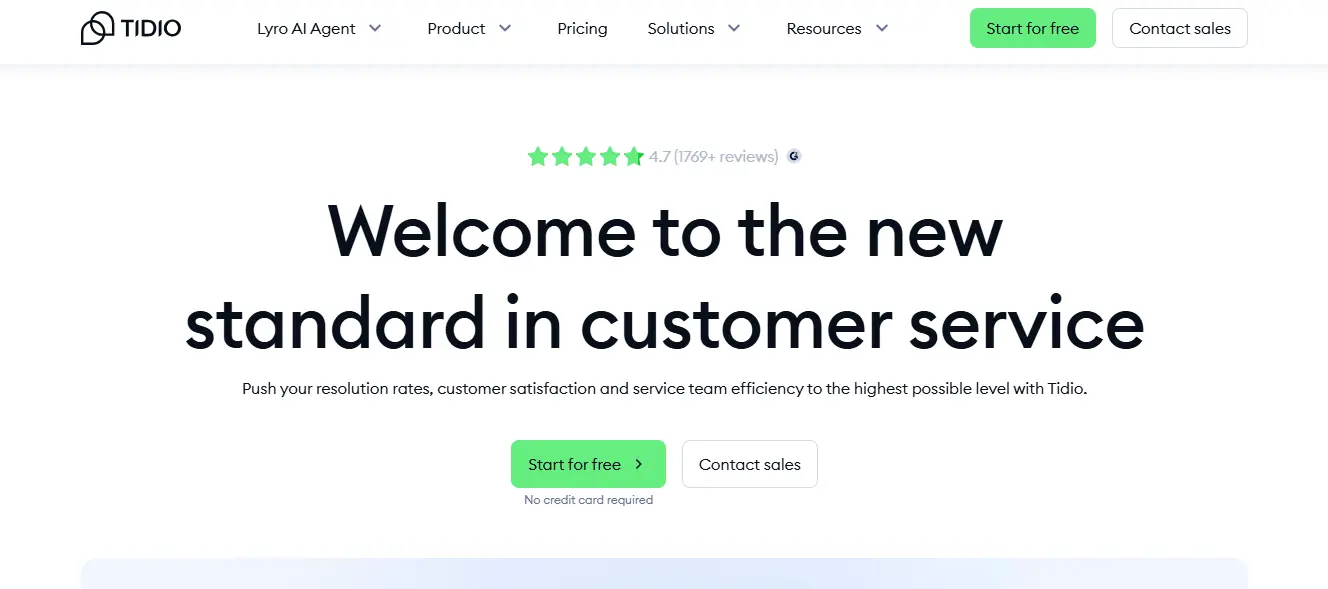 Tidio: For small ecommerce stores needing a live chat solution with basic automation