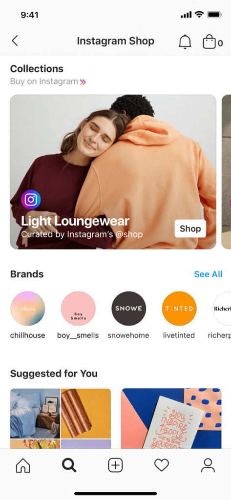 Lifestyle image with product tags directly clickable for instant checkout