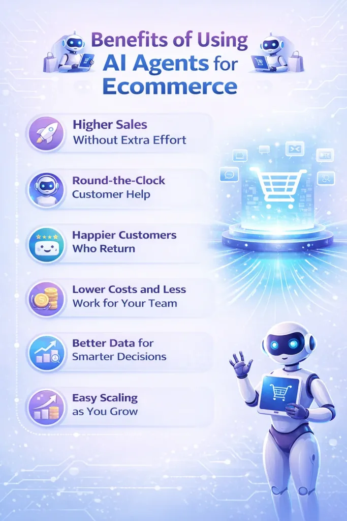 Benefits of Using AI Agents for Ecommerce