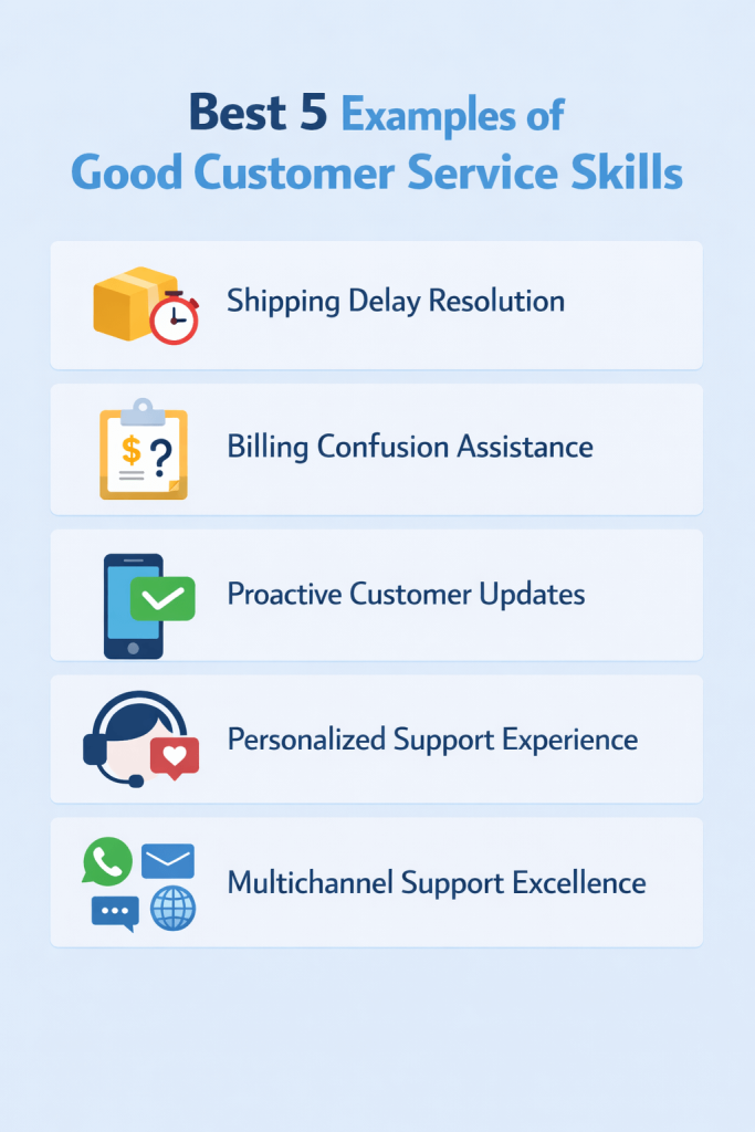 About customer service skills with 5 of the best examples
