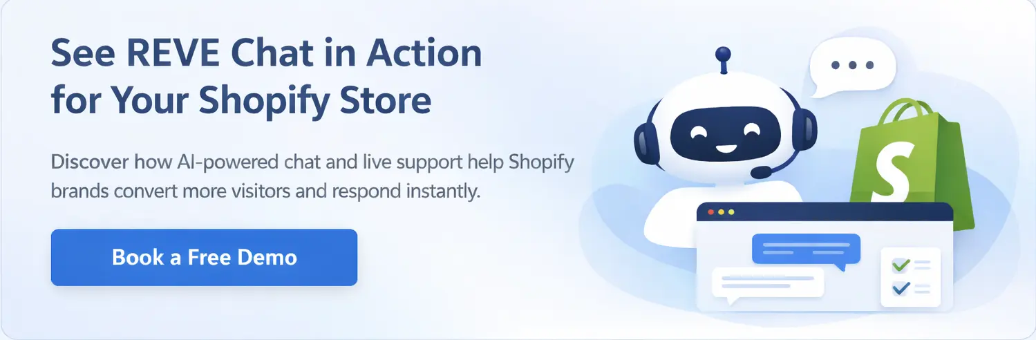 Inline CTA Shopify Store REVE Chat