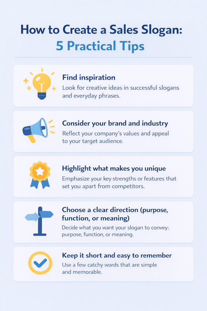 5 practical tips How to Create a Sales Slogan