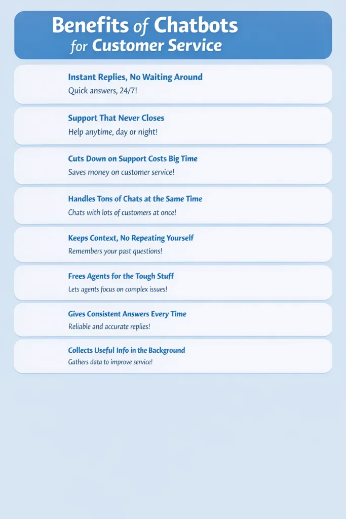 Benefits of Chatbots for Customer Service