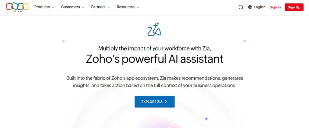 Zoho SalesIQ