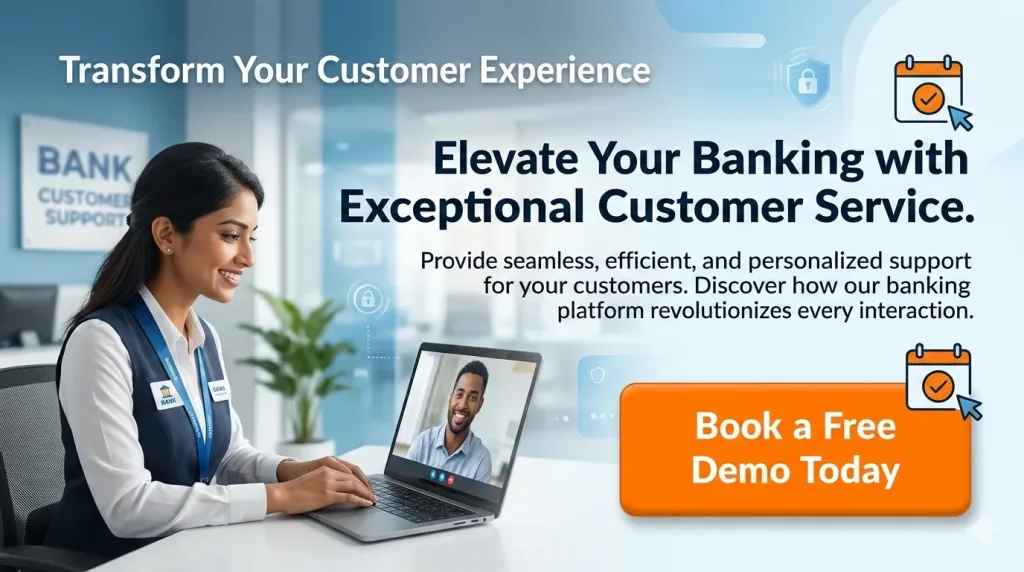 Book a demo CTA Button: How REVE Chat helps smarter banking support