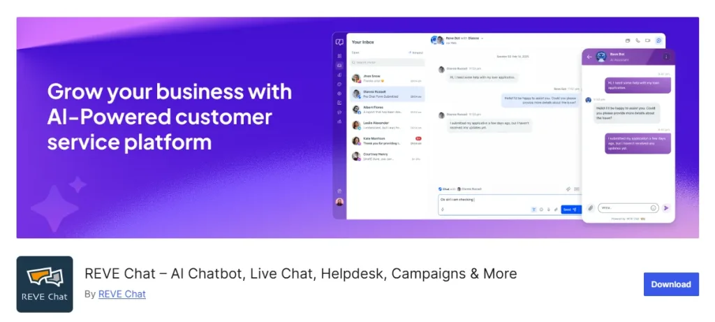 REVE Chat WooCommerce Plugin