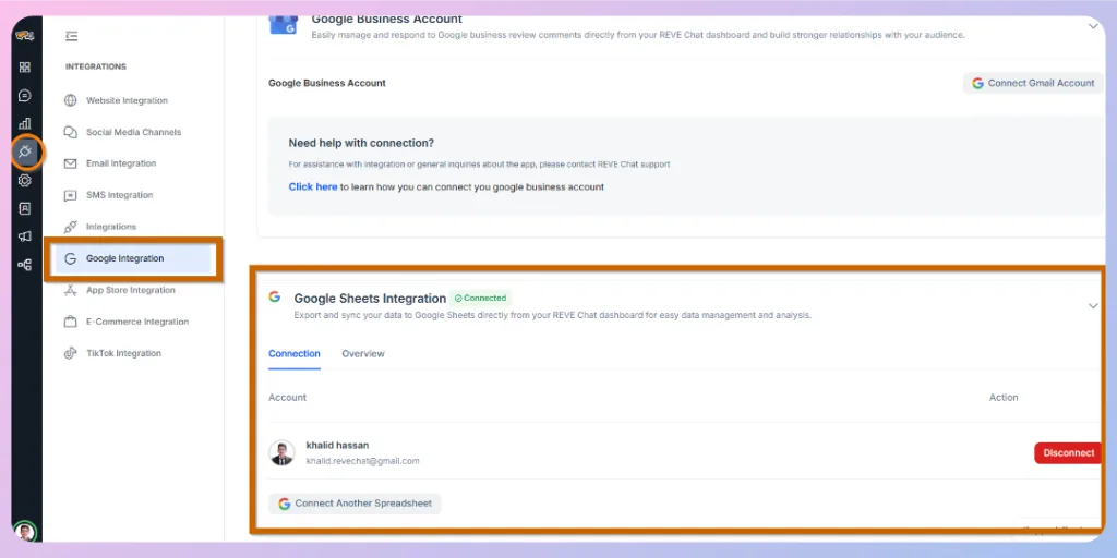 Google Integration with Wize AI