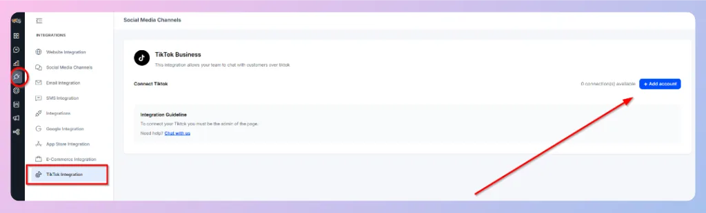 How to Connect a TikTok Business Account in REVE Chat