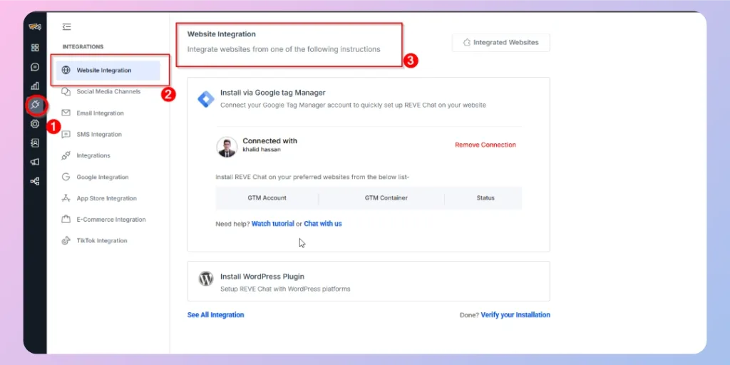 Steps to Install REVE Chat Using Google Tag Manager