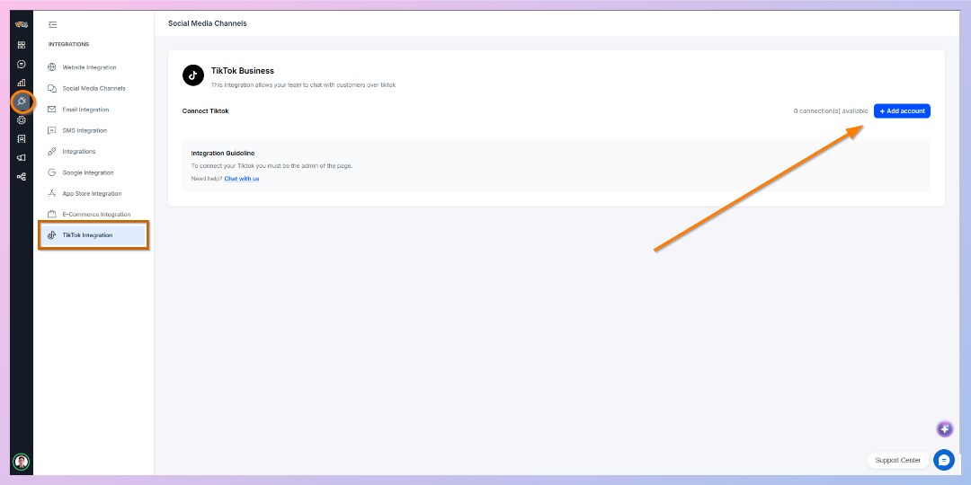 How to Connect a TikTok Business Account in REVE Chat