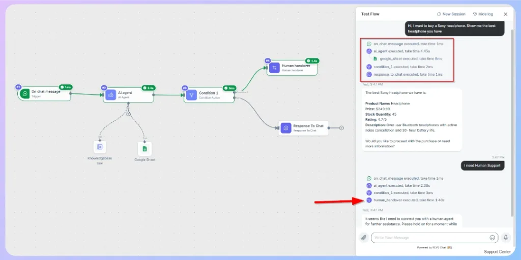 Test workflow