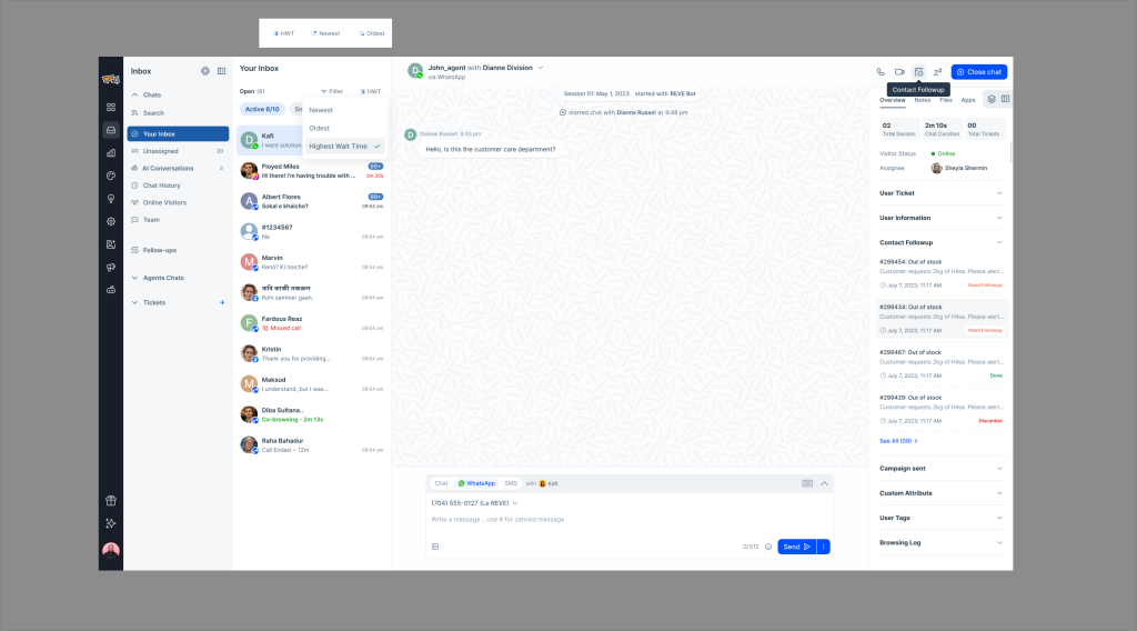 Smarter Inbox Sorting with Highest Wait Time
