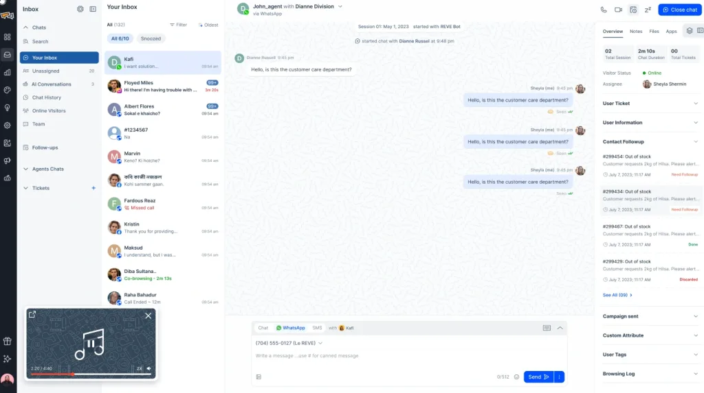 Voice Playback Across Conversations