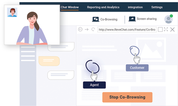 Co-browse with your customers to onboard and guide them